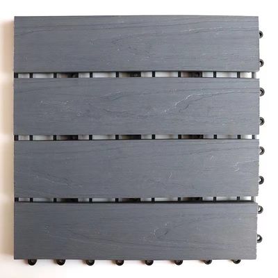 꾸미는 Wpc 수지나무판에 바닥을 까는 갑판 타일을 연결하는 WPC HDPE Diy