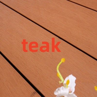날씨 레지스턴트 티크 재목  WPC 야외 데킹 반대 UV 플라스틱 복합체 목재
